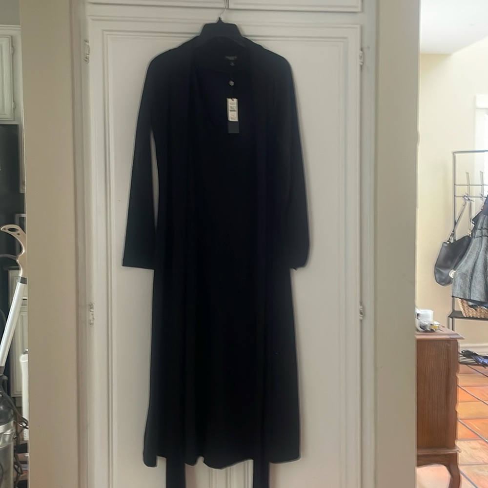 Black midi wool dress from talbots size medium